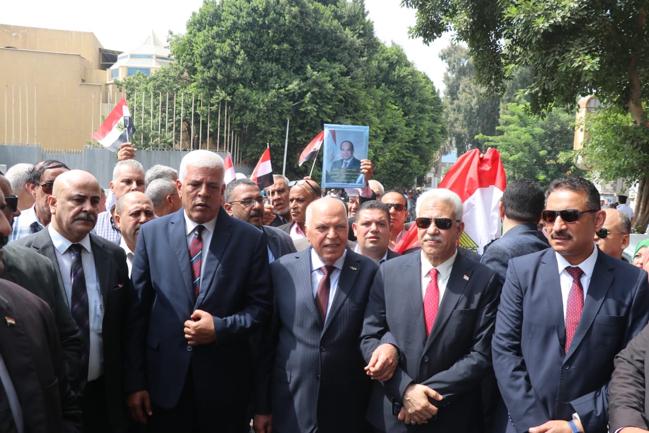 مسيرة حاشدة حاملين علم مصر من مقر النقابة العامة (4)