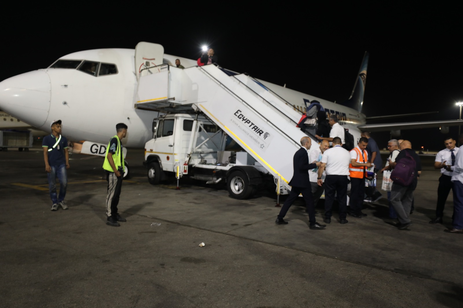 مطار بورتسودان يستقبل أولى رحلات مصر للطيران (3)