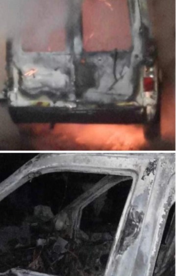 حرق سيارة 