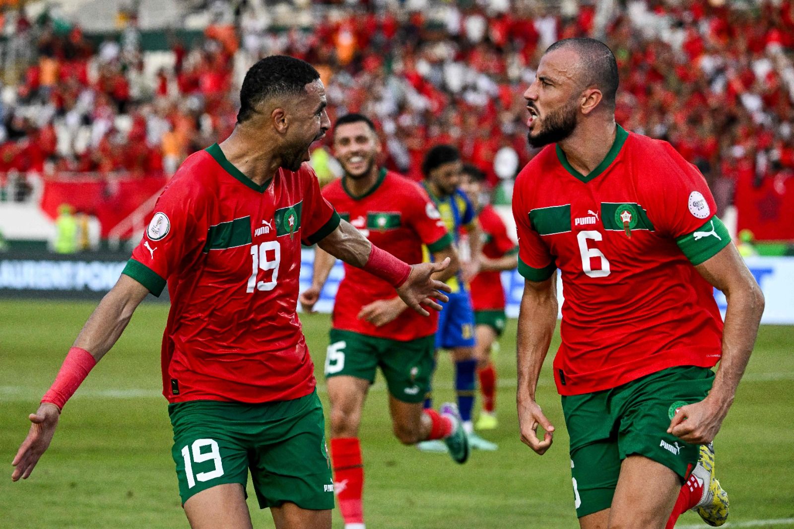 فرحة رامون سايس لاعب منتخب المغرب