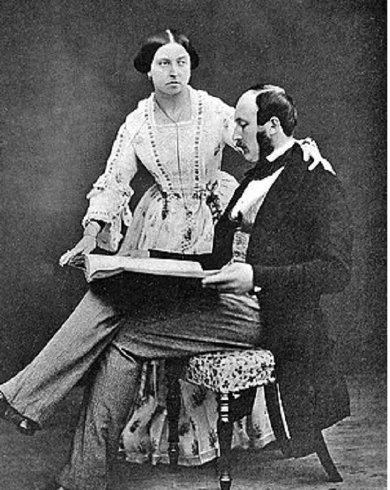 صورة للملكة فيكتوريا والأمير ألبرت، التقطها روجر فينتون، 1854