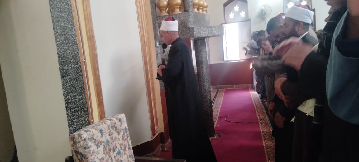 حضور افتتاح مسجد النور الإسلامى بقرية المريس