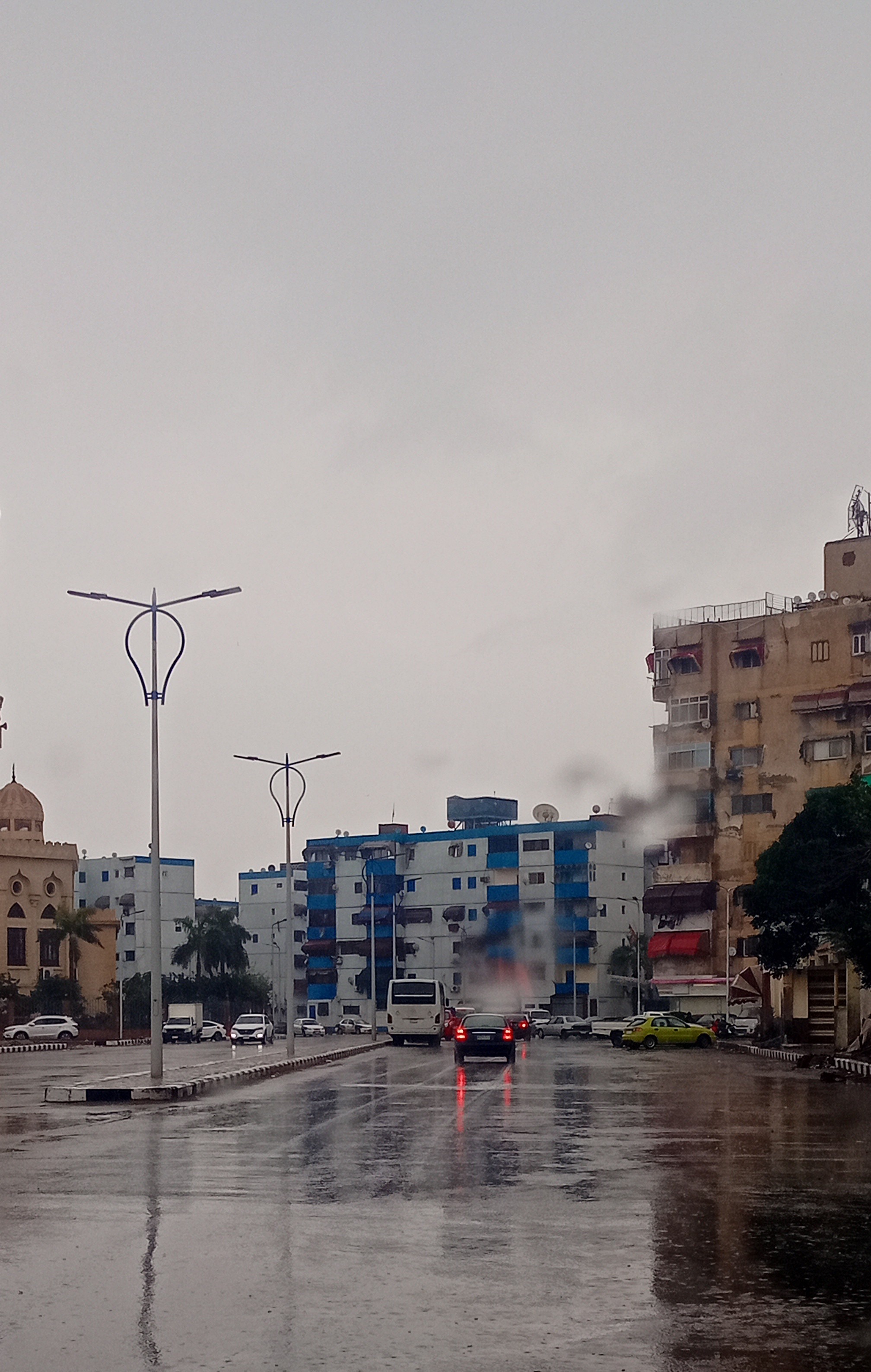 هطول أمطار غزيرة على مدينتى بورسعيد وبورفؤاد