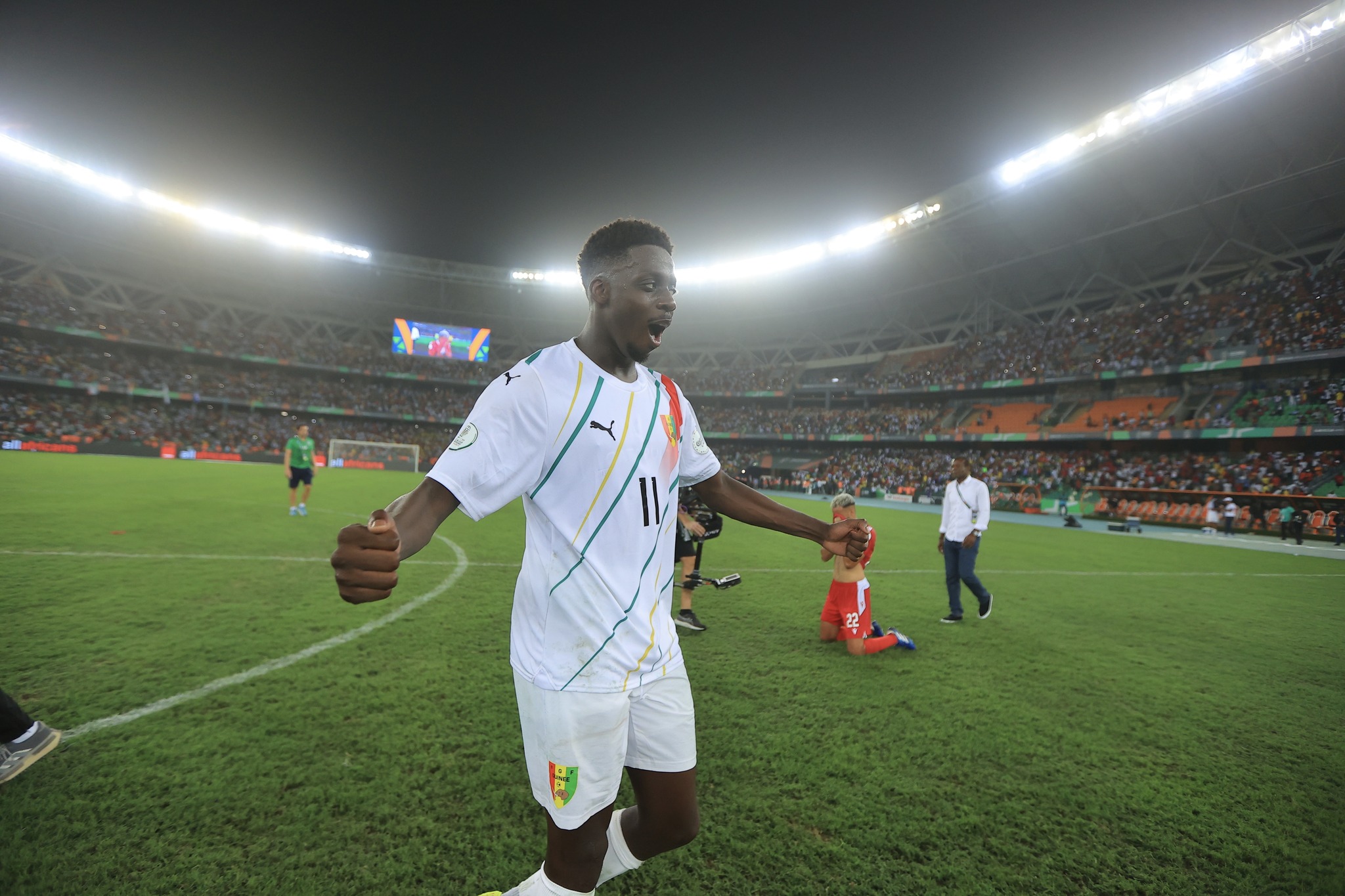 احتفال لاعبو منتخب غينيا  (3)