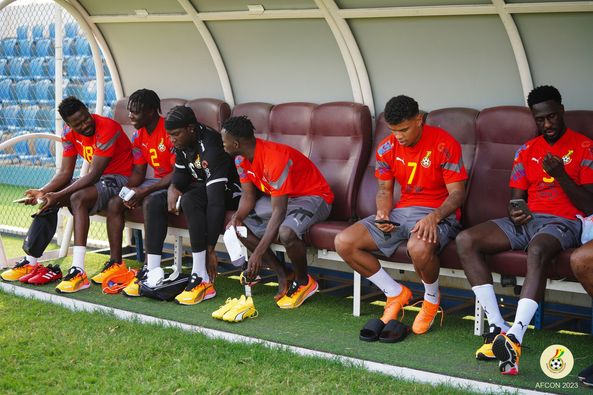 منتخب غانا يؤدى تدريباته استعدادا لمواجهة مصر  (2)