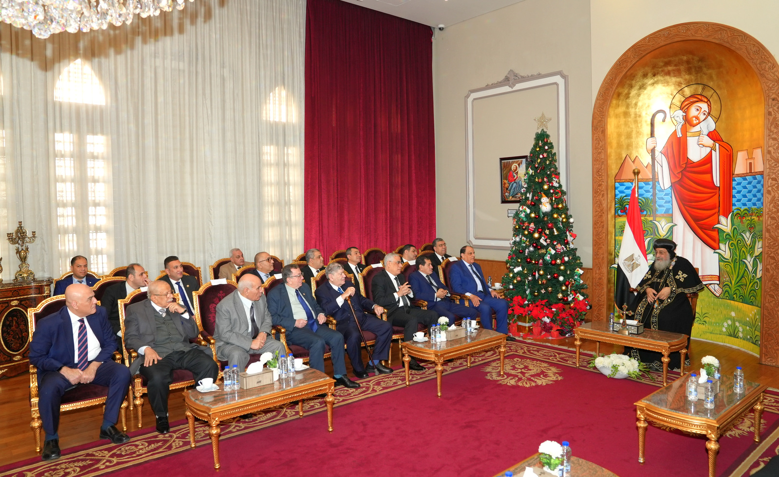 النائب العام ومجلس القضاء الأعلى يهنئون البابا