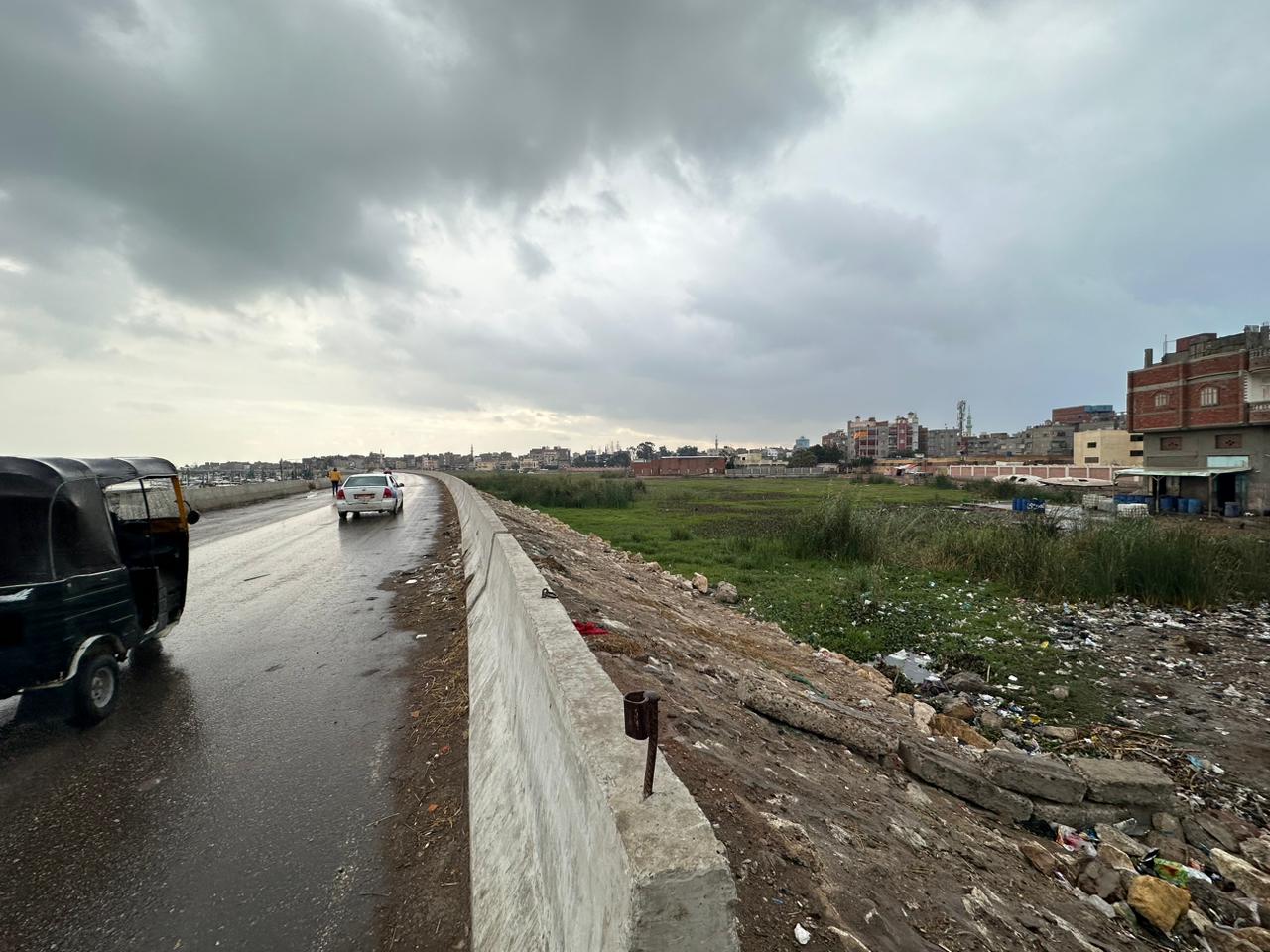 طريق الحزام الآمن الواصل بين المطرية و بورسعيد