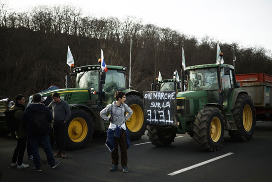 مظاهرات المزارعين الفرنسيين