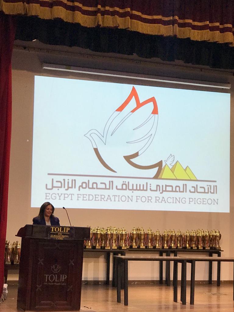 حفل توزيع جوائز الاتحاد المصري لسباقات الحمام الزاجل بالمركز الأولمبي (3)