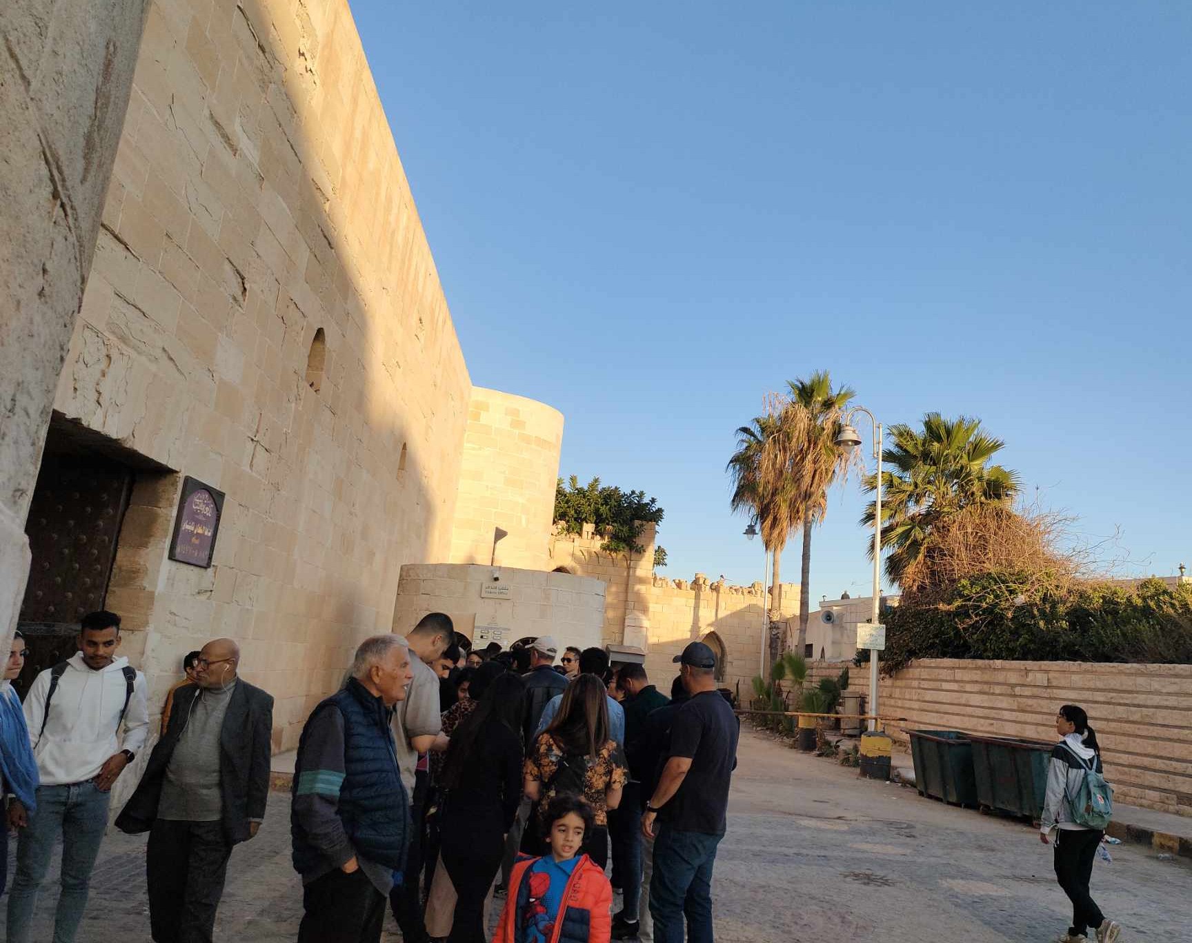 بوابة دخول قلعة قايتباي بالإسكندرية