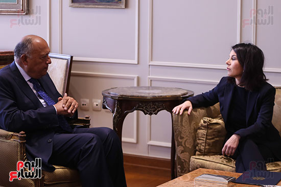 لقاء متبادل بين وزيرى الخاجية المصرى و المانيا