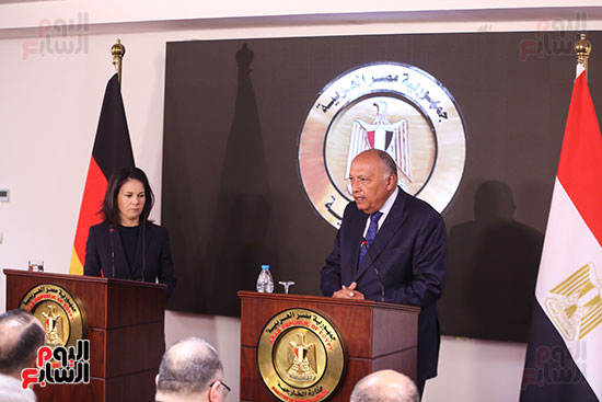 مؤتمر صحفى لوزيرى الخارجية المصرى والمانيا مؤتمر صحفى لوزيرى الخارجية المصرى والمانيا