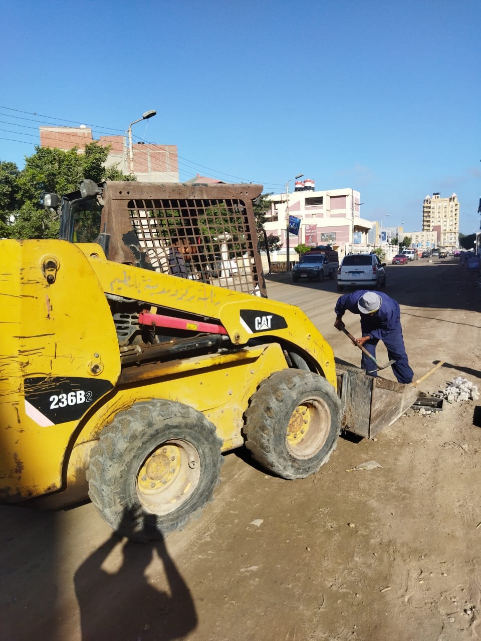 رفع المخلفات من الشوارع