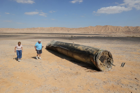 صواريخ باليستية أطلقت من إيران على إسرائيل (2)