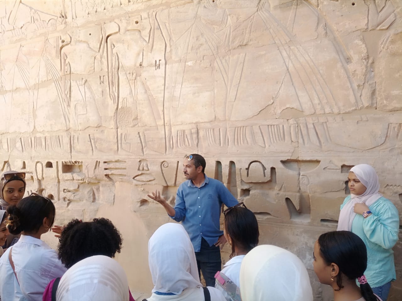 شرح المناظر العسكرية في عصر الملك رمسيس الثالث بمعبد هابو