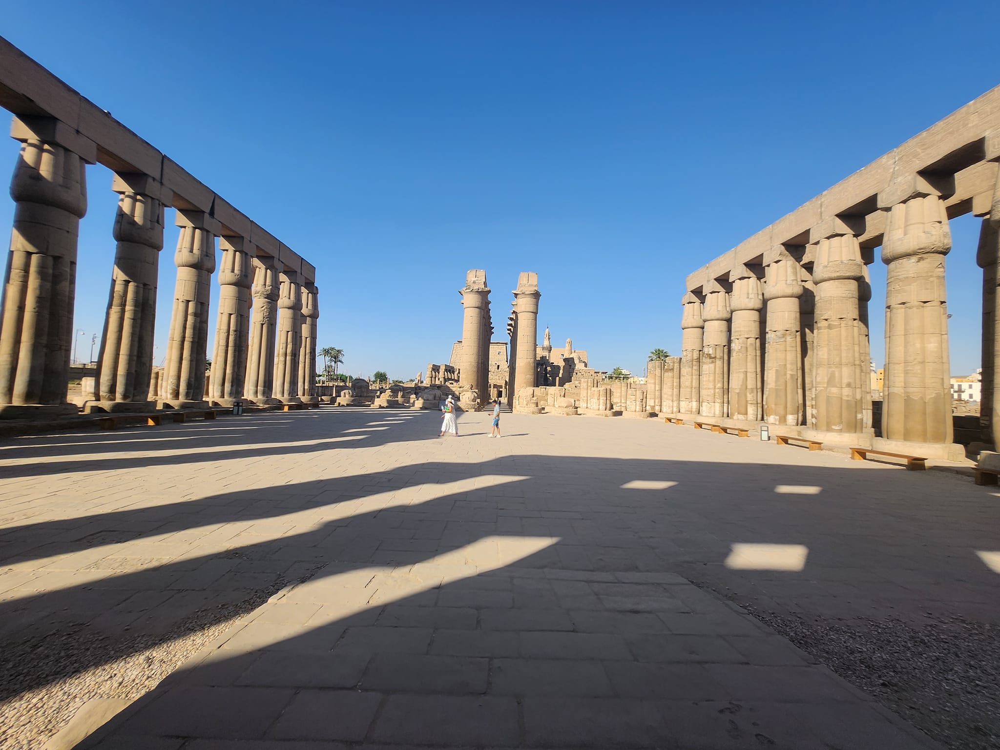 The inner courtyard of Luxor Temple