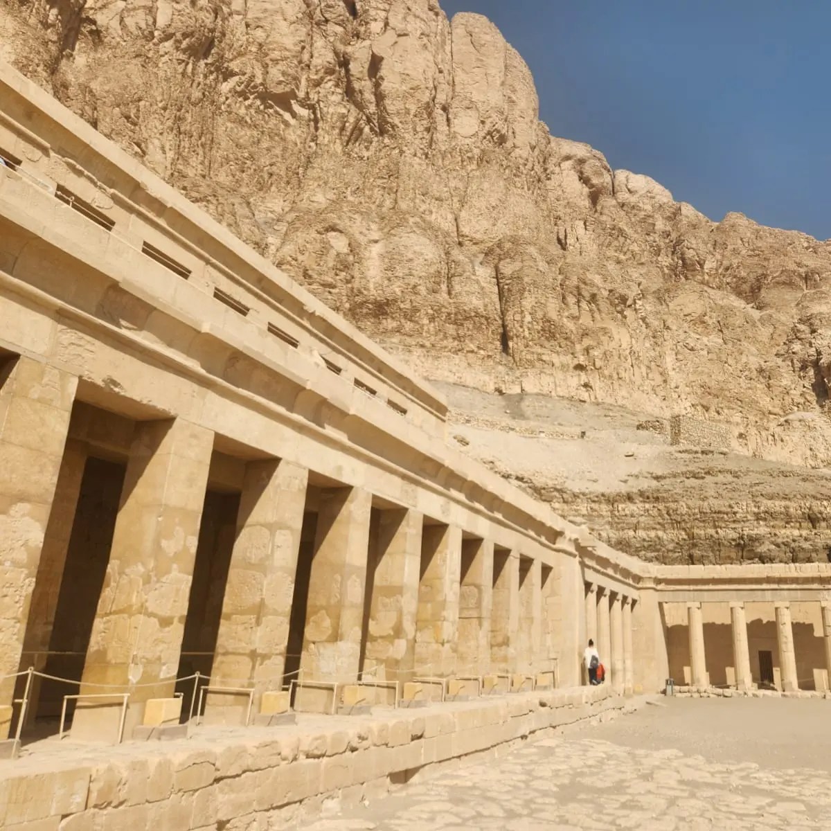 A unique architectural style in the temple of Queen Hatshepsut