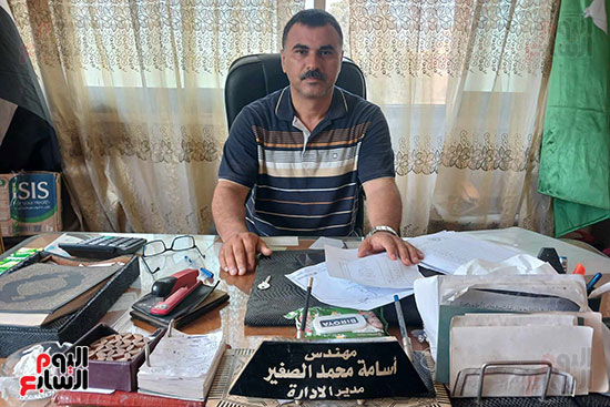 المهندس-أسامة-الصغير،-مدير-الإدارة-الزراعية-بمركز-بلبيس