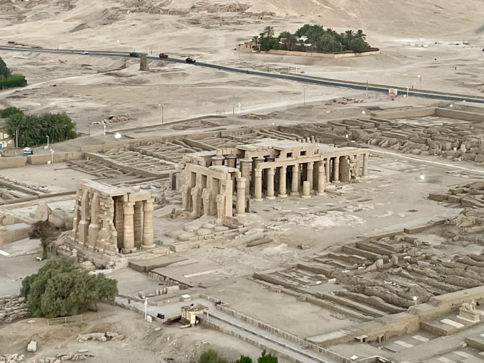 Ramesseum Temple on the western side of Luxor