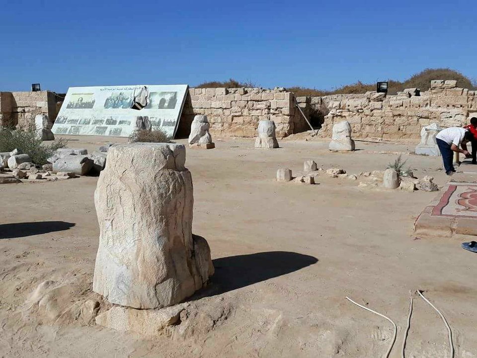 منطقة.  دير مارمينا الاثري في الاسكندرية