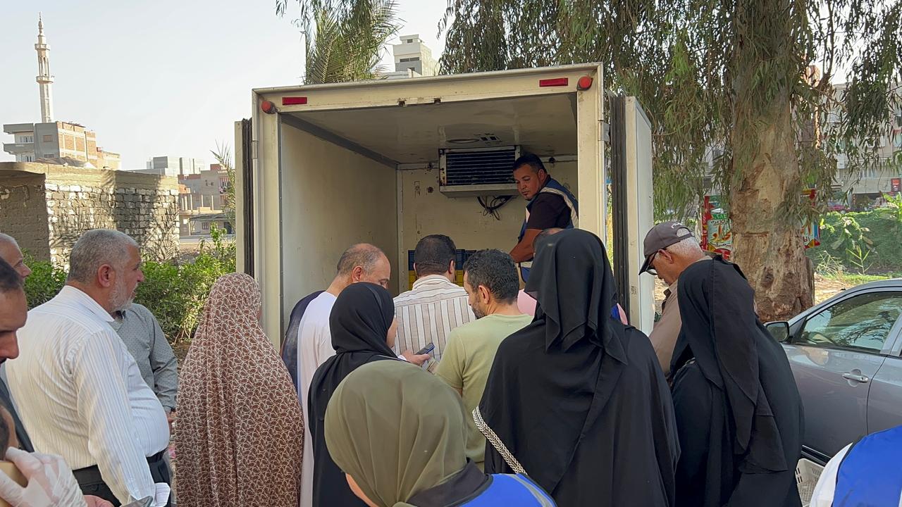 اقبال المواطنين علي مبادرة اللحوم بالدقهلية