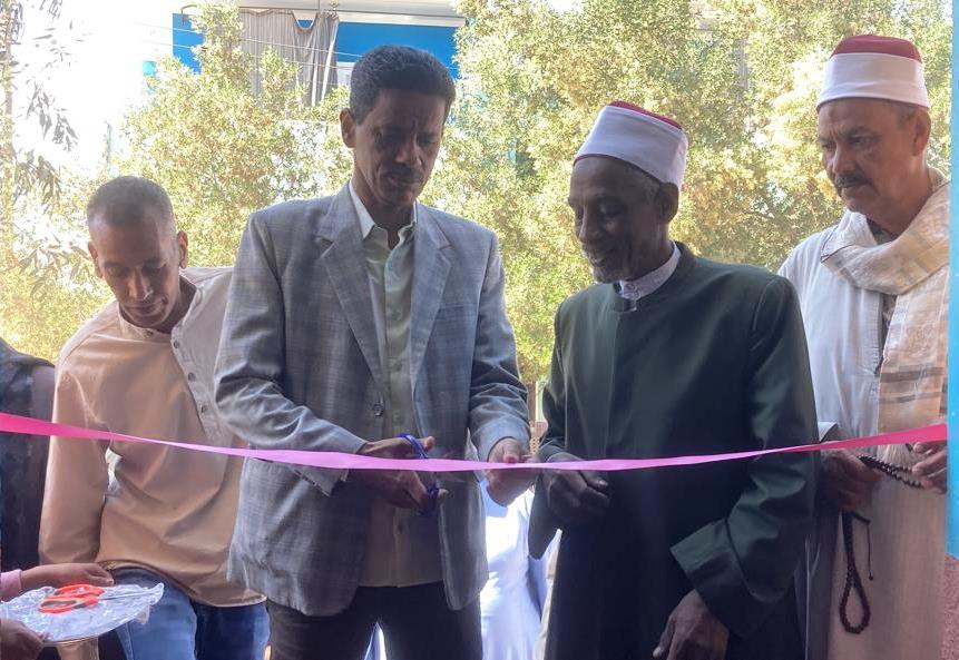 رئيس مدينة إدفو خلال افتتاح المسجد