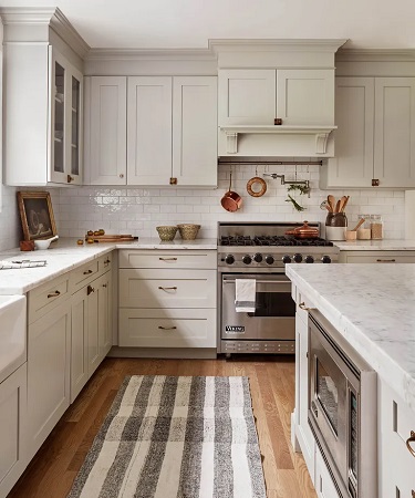 سجاد مطبخ بالوان محايدة