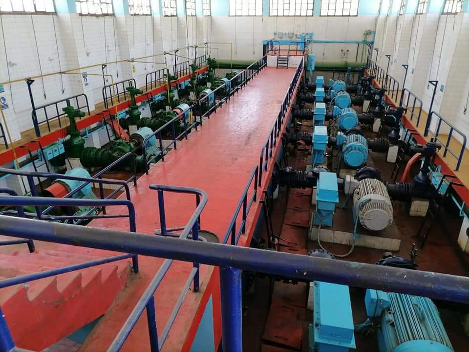 محطة الصرف الصحي من الداخل محطة الصرف الصحي من الداخل