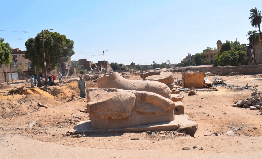 خطوات العمل اليومية فى ترميمات الكباش