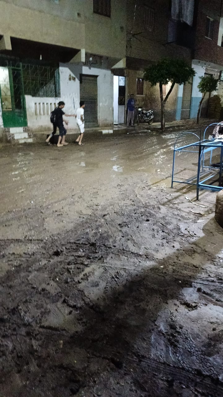 سقوط الأمطار في القليوبية