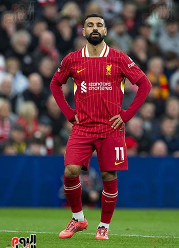 محمد صلاح خلال المباارة