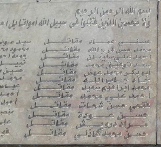 المشاركين فى المعركة