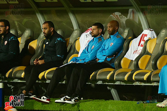 شيكابالا على مقاعد البدلاء بعد التغيير شيكابالا على مقاعد البدلاء بعد التغيير