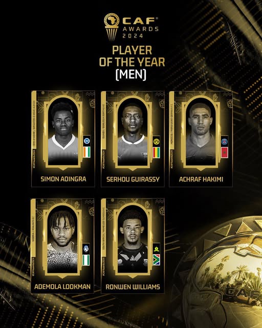 القائمة النهائية لافضل لاعب في أفريقيا القائمة النهائية لافضل لاعب في أفريقيا