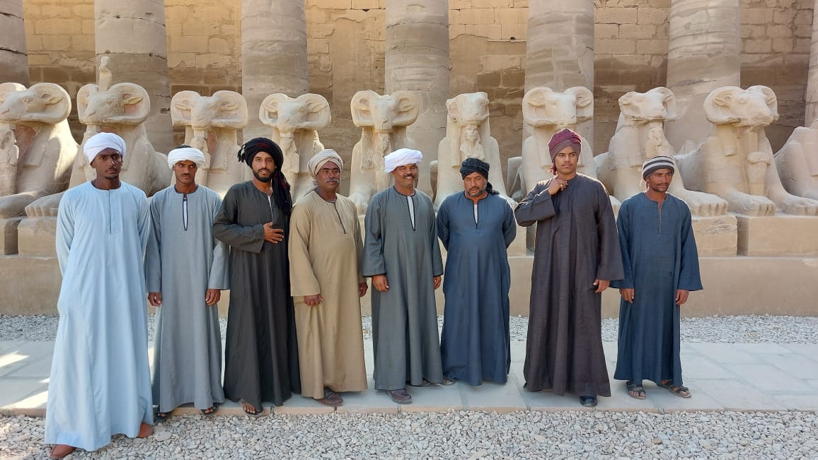 فخر عمال الكرنك بحفل طريق الكباش العظيم فخر عمال الكرنك بحفل طريق الكباش العظيم