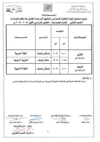 محافظ-الدقهلية-يعتمد-جداول-امتحانات-مراحل-النقل-التعليم-الأساسى-والإعدادية-42