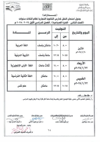 محافظ-الدقهلية-يعتمد-جداول-امتحانات-مراحل-النقل-التعليم-الأساسى-والإعدادية-67