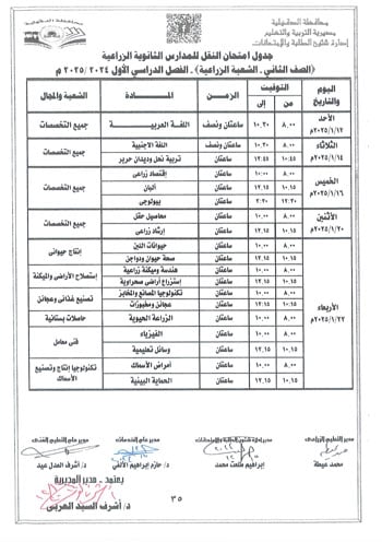 محافظ-الدقهلية-يعتمد-جداول-امتحانات-مراحل-النقل-التعليم-الأساسى-والإعدادية-37