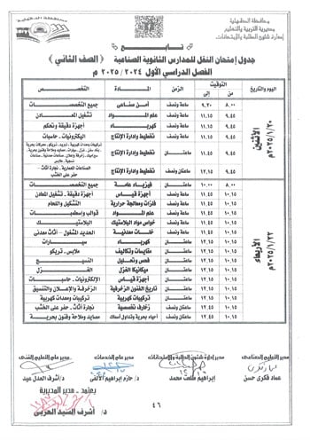 محافظ-الدقهلية-يعتمد-جداول-امتحانات-مراحل-النقل-التعليم-الأساسى-والإعدادية-48