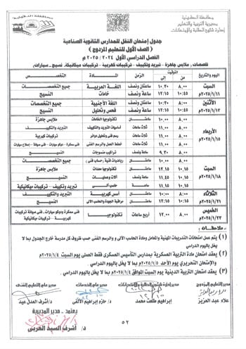 محافظ-الدقهلية-يعتمد-جداول-امتحانات-مراحل-النقل-التعليم-الأساسى-والإعدادية-54