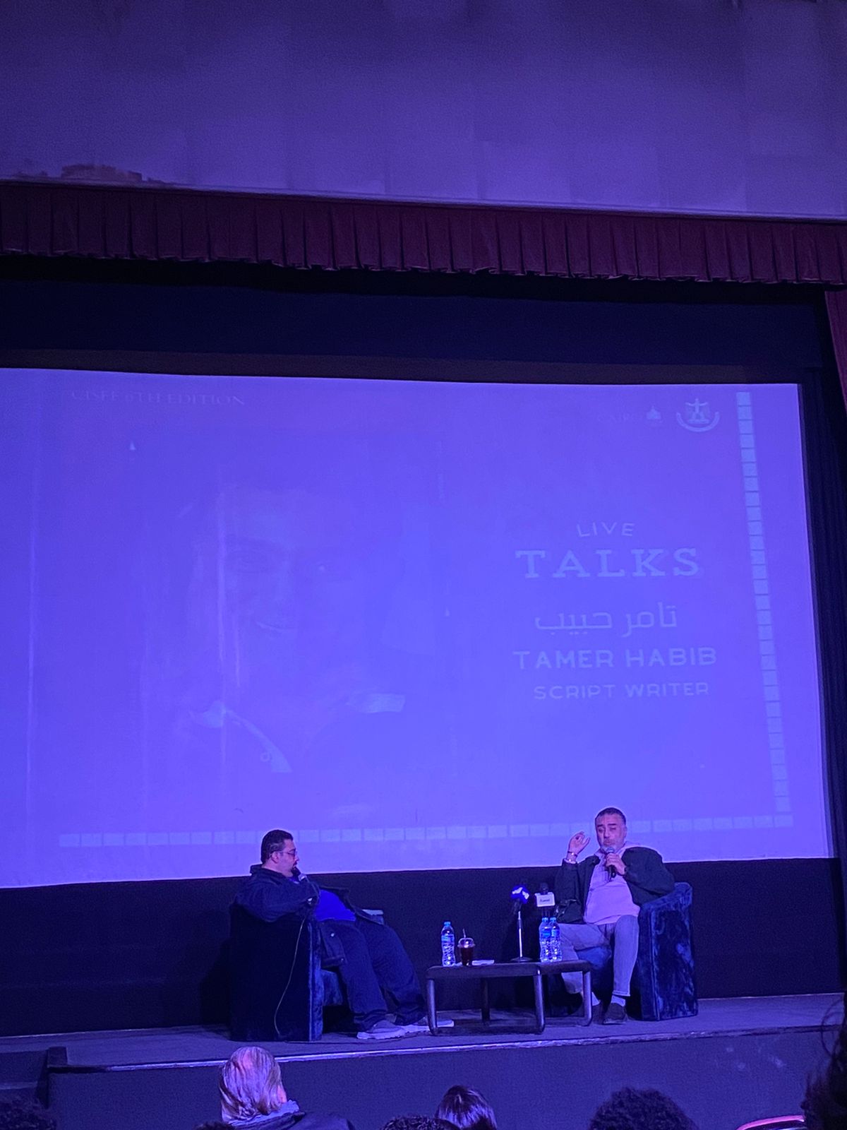 تامر حبيب بشتغل مع مخرجين بحبهم فقط وبنفعل مع الشخصيات وقت الكتابة (1)