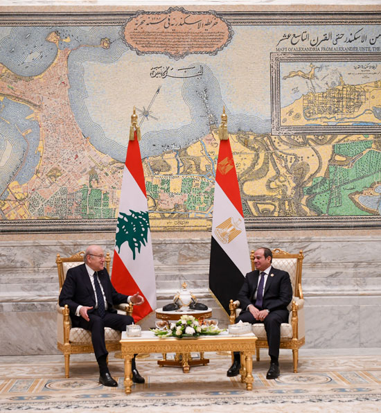 الرئيس عبد الفتاح السيسى يلتقى نجيب ميقاتى الرئيس عبد الفتاح السيسى يلتقى نجيب ميقاتى