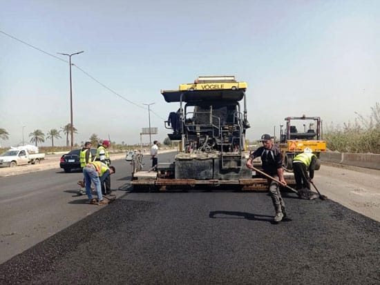 مشروعات عملاقة لرصف طرق البحيرة