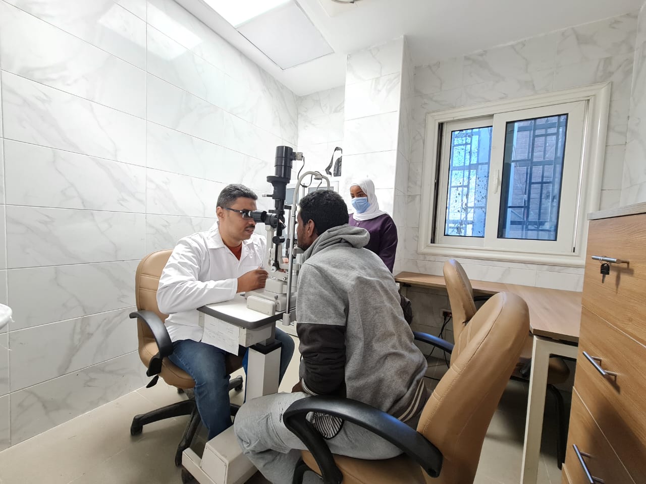جانب من الفحوصات جانب من الفحوصات