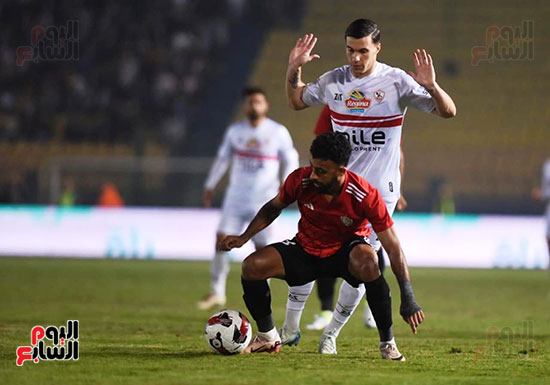 جانب من مباراة الزمالك وطلائع الجيش