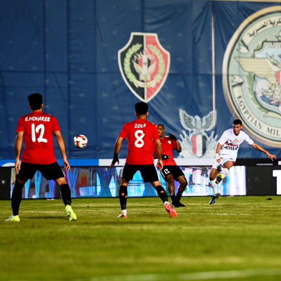 محمد شحاتة يحرز هدف الزمالك فى شباك الطلائع