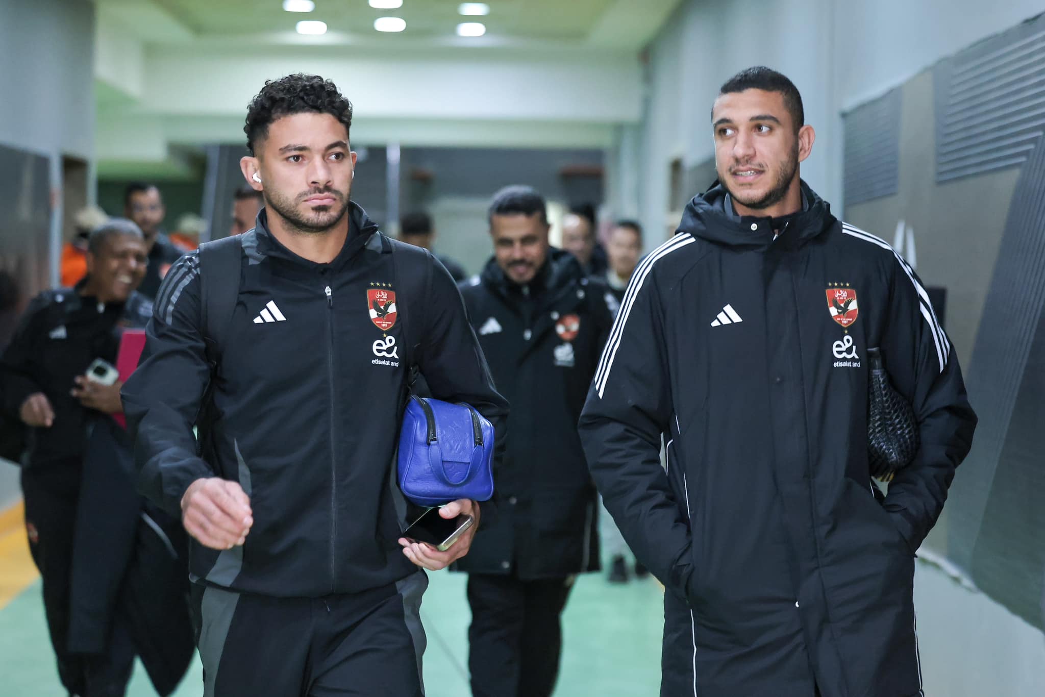 لقطات من وصول الاهلي ملعب برج العرب لمواجهة الأهلي  (16)