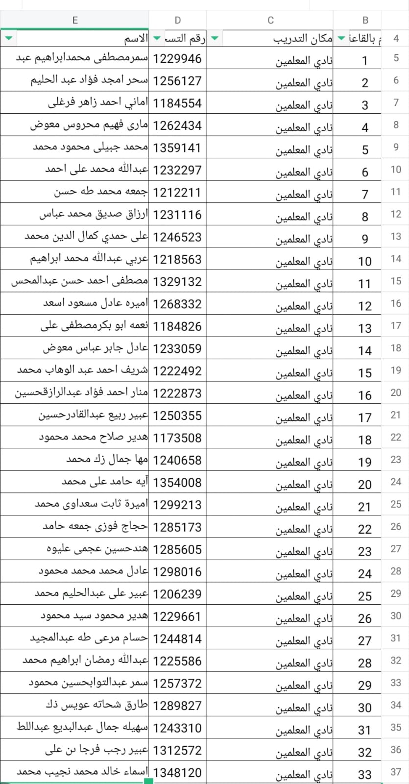 أسماء المقبولين (4)