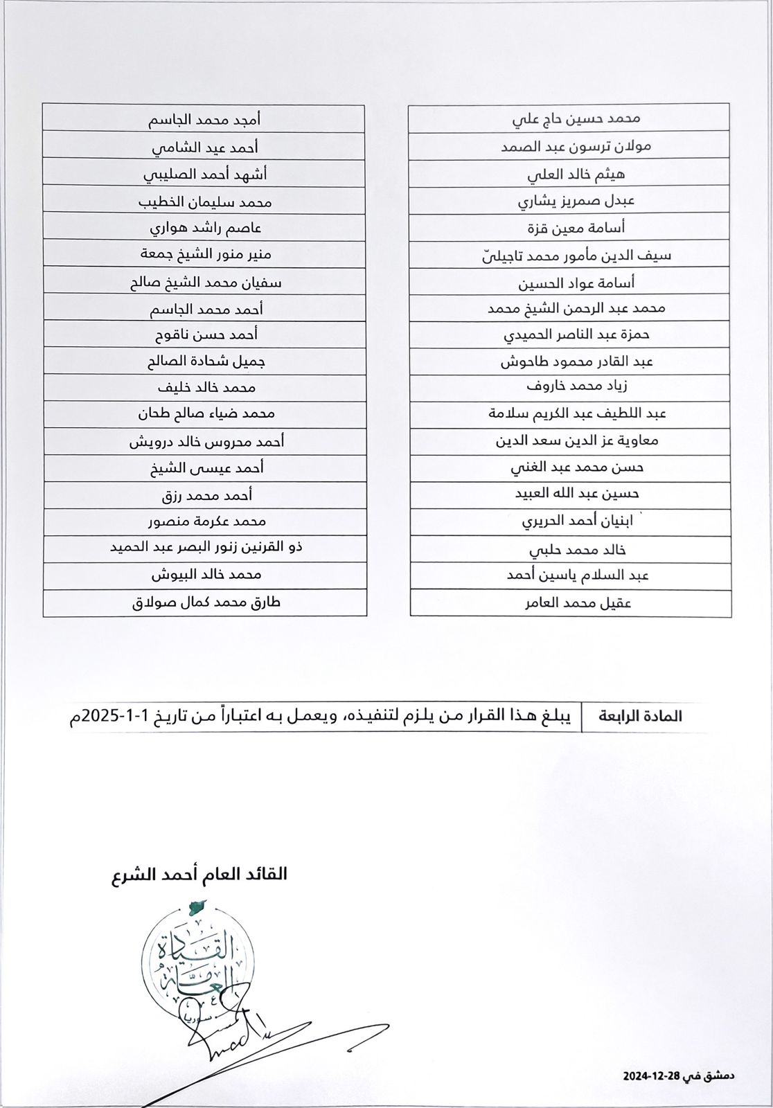 ترقية الضباط في سوريا