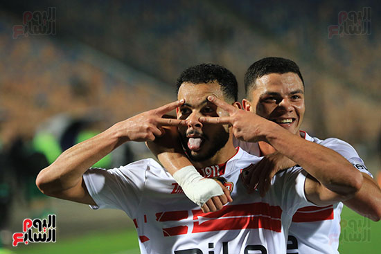 احتفال نبيل عماد دونجا لاعب الزمالك (11)